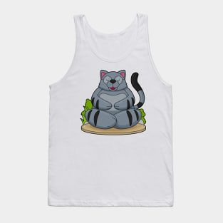 Cat at Yoga Fitness Tank Top